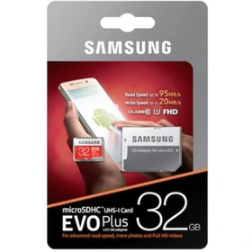 کارت حافظه(رم) مدل EVO Plus همراه با آداپتور SD ظرفیت Memory Card  EVO Plus Samsung / 32GB