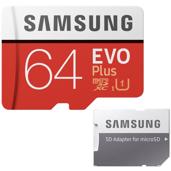 کارت حافظه (رم) مدل EVO Plus  ظرفیت Samsung EVO Plus microSDXC Class 10 UHS-I U1 / 64GB