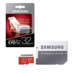 کارت حافظه(رم) مدل EVO Plus همراه با آداپتور SD ظرفیت Memory Card  EVO Plus Samsung / 32GB