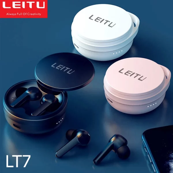 هنذفری بلوتوثی(ایرپاد) لیتو مدل WIRELESS EARBUDS LEITU LT-7