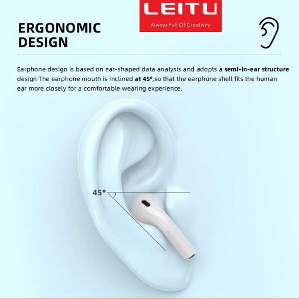 هنذفری بلوتوثی (ایرپاد) لیتو WIRELESS EARBUDS LEITU LT-9