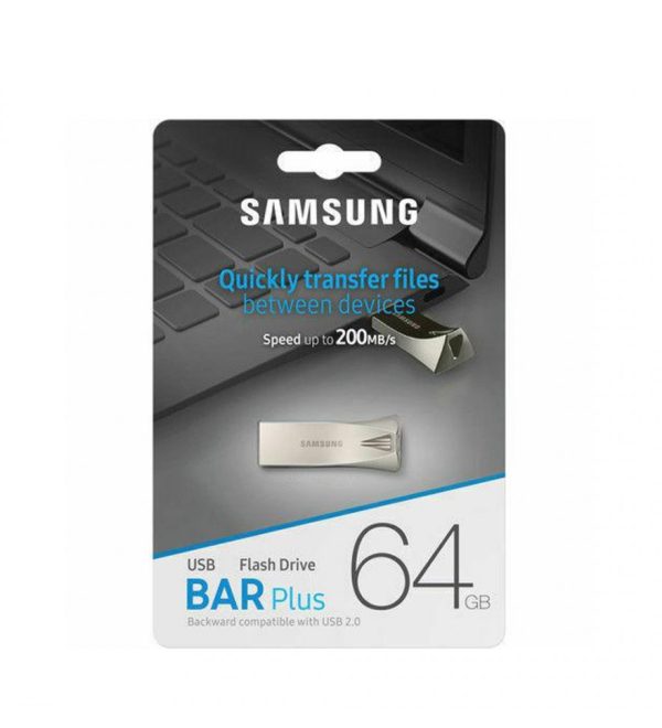 فلش مموری سامسونگ مدل Bar Plus ظرفیت Samsung Bar Plus Flash Memory / 64GB